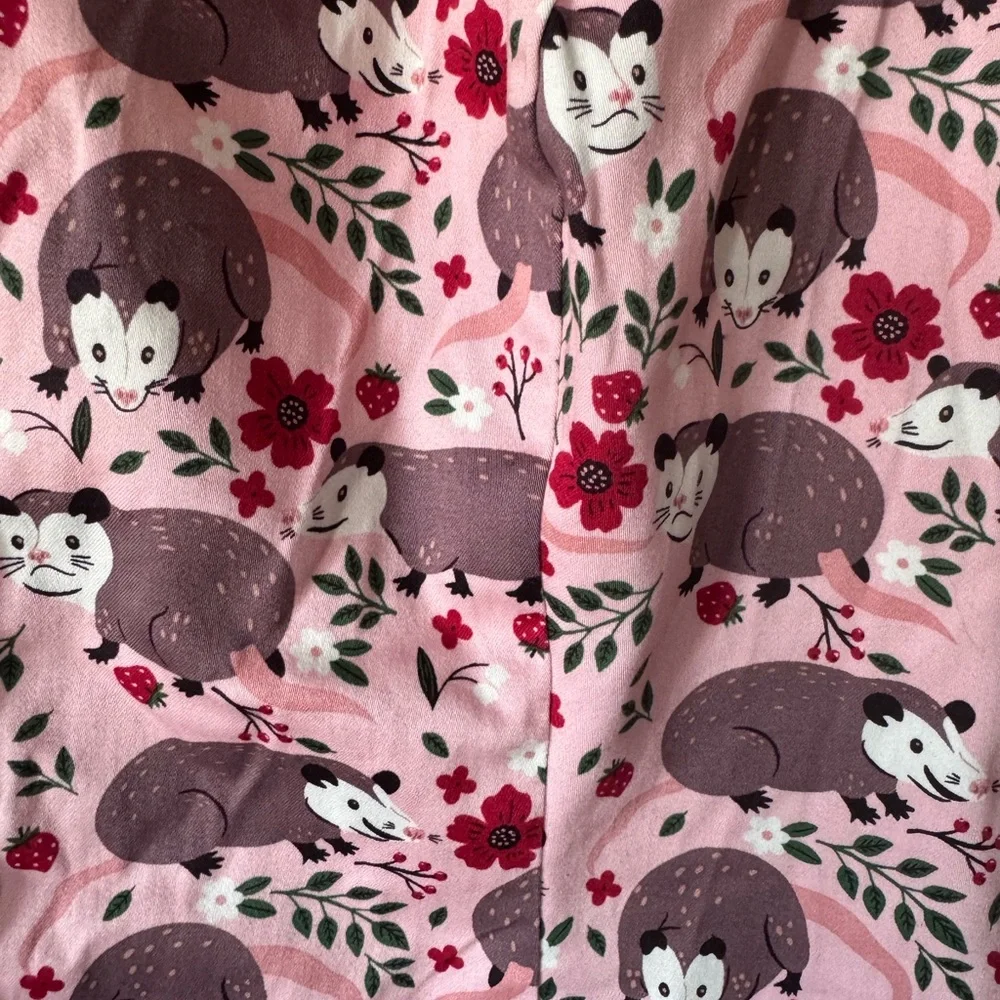 Eva Rose Pink Hedgehog Print Short Sleeve Shirt - Picture 3 of 4